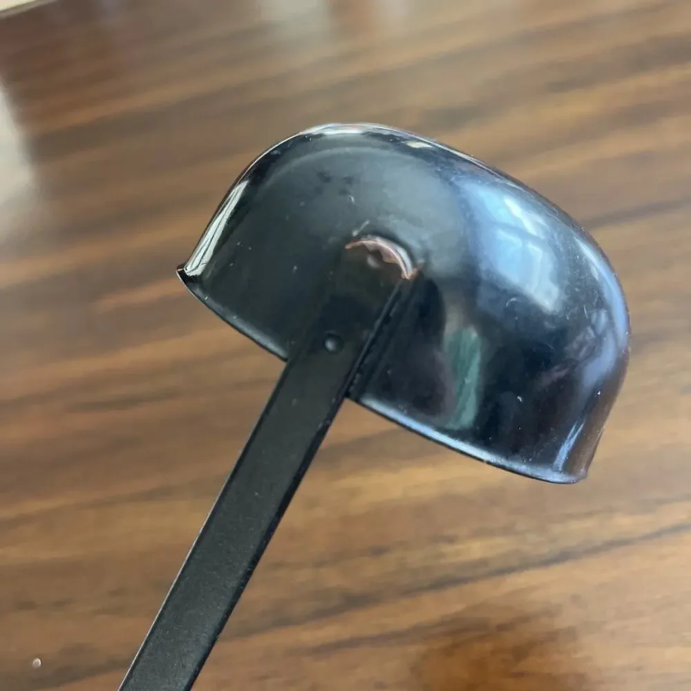 Black Metal with Plastic Handle Ladle And Serving Fork Set Kitchen Chef Adulting
